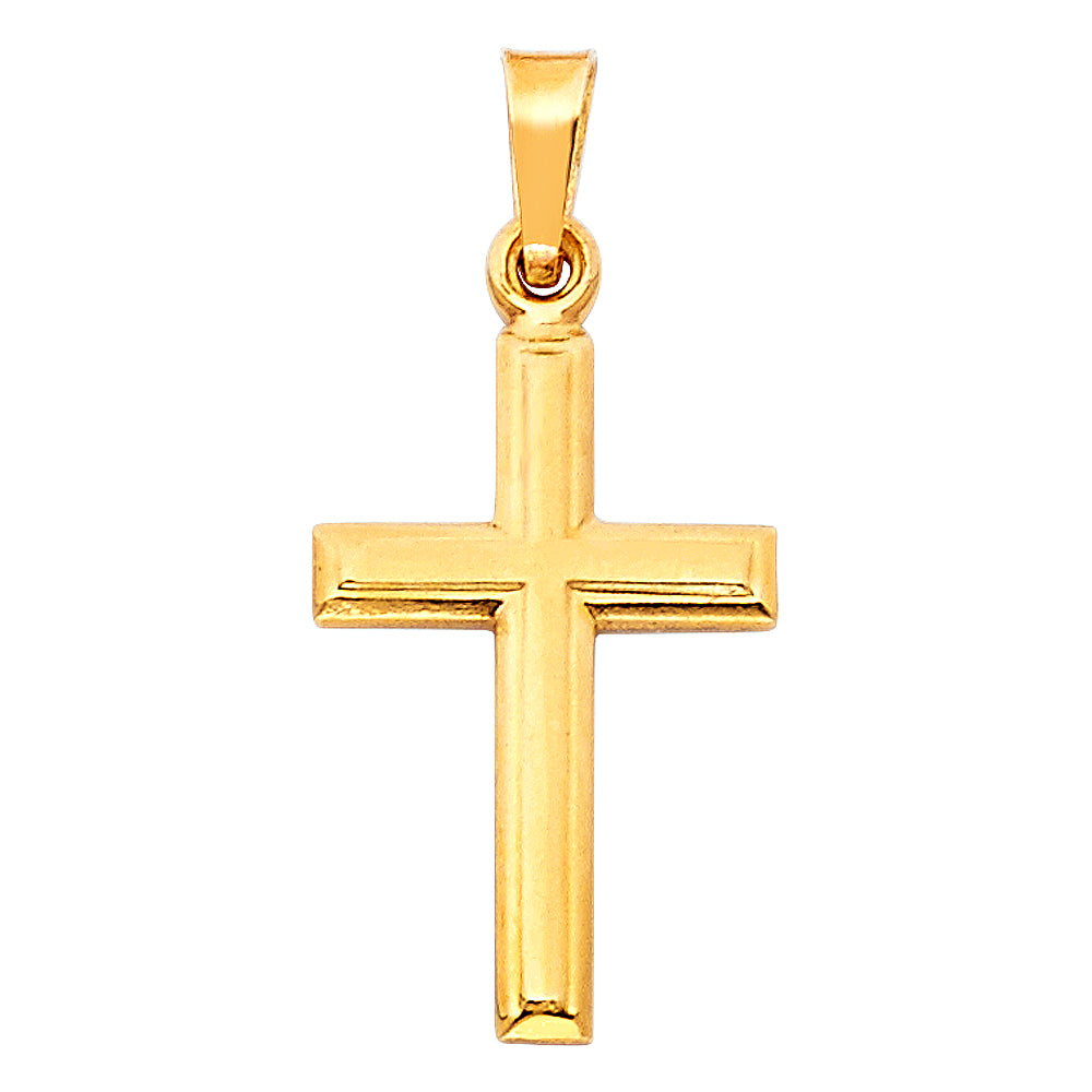 14 Karat Charm Cross Length 29 Color: Yellow
Gender: Unisex