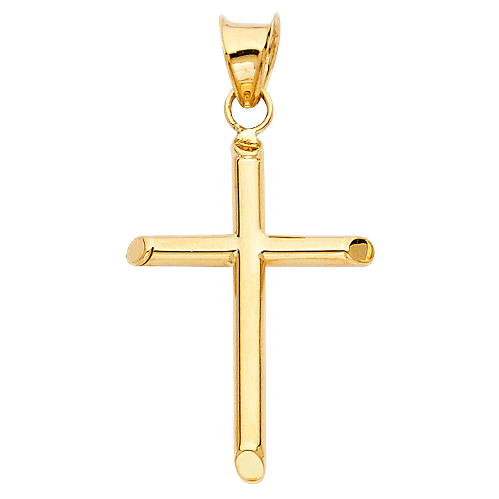 14 Karat Hollow Cross Charm Length 30 Color: Yellow
Gender: Gentlemen