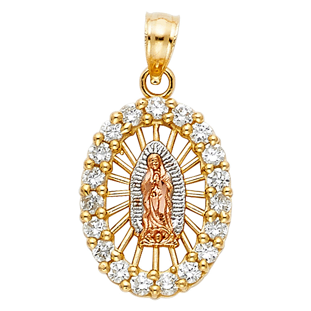 Three-Tone 14 Karat Charm Length: 20.7
Gender: Unisex