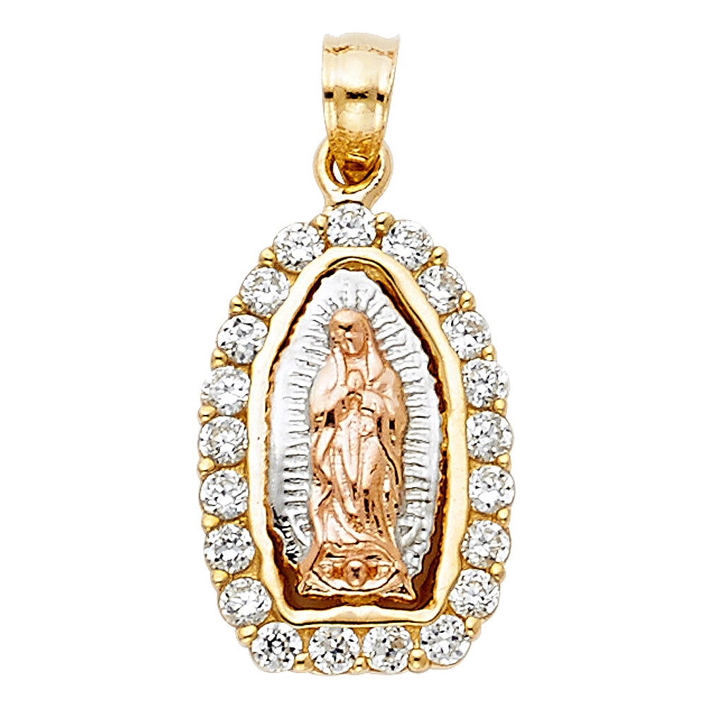 14 Karat 3C CZ Guadalupe Charm Color: Yellow
Gender: Ladies