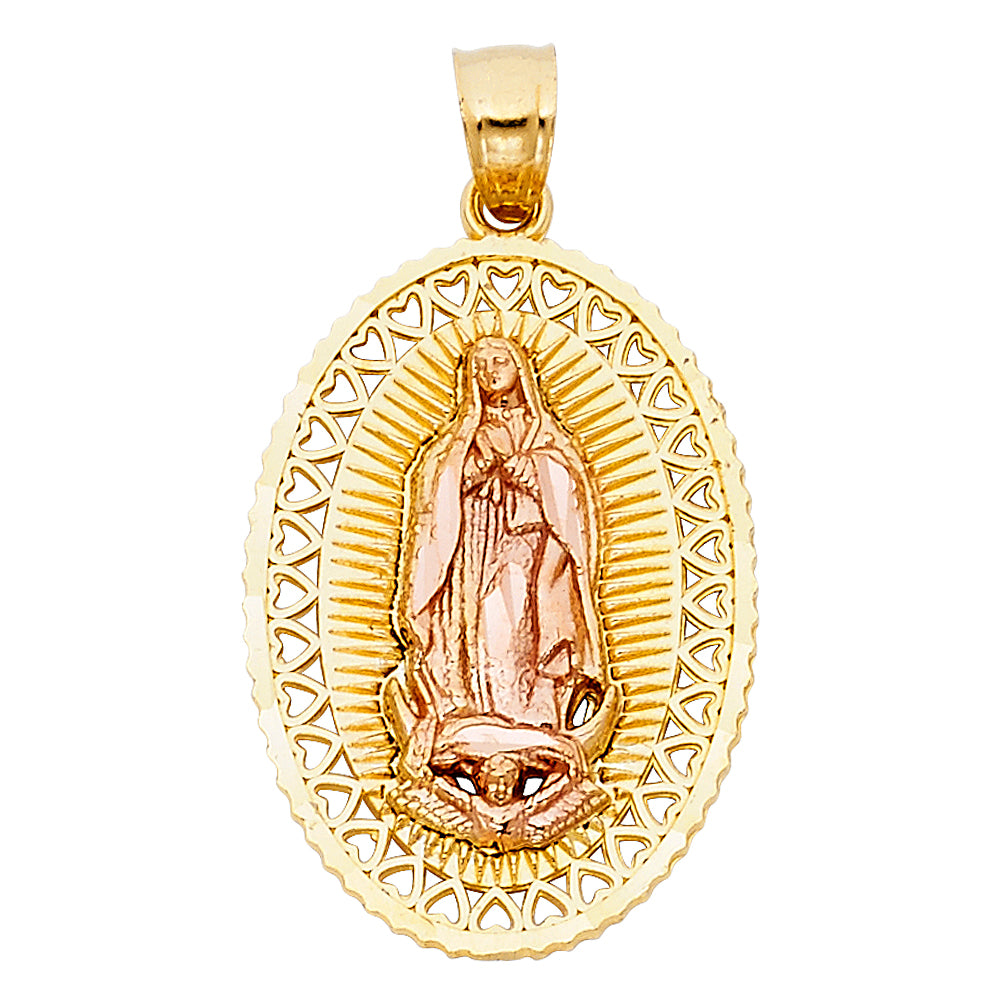 14 Karat 2c Guadalupe Charm Color: Two-Tone
Gender: Unisex