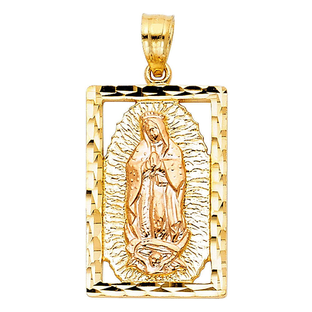 14 Karat 2T Guadalupe Charm Length 13.57 Color: Two-Tone
Gender: Unis