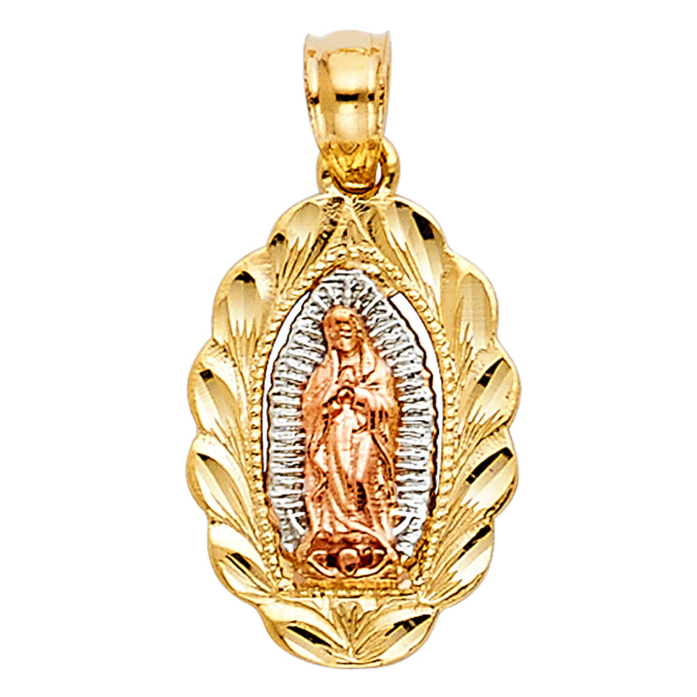 14 Karat 3C Our Lady Charm Color: Two-Tone
Gender: Unisex