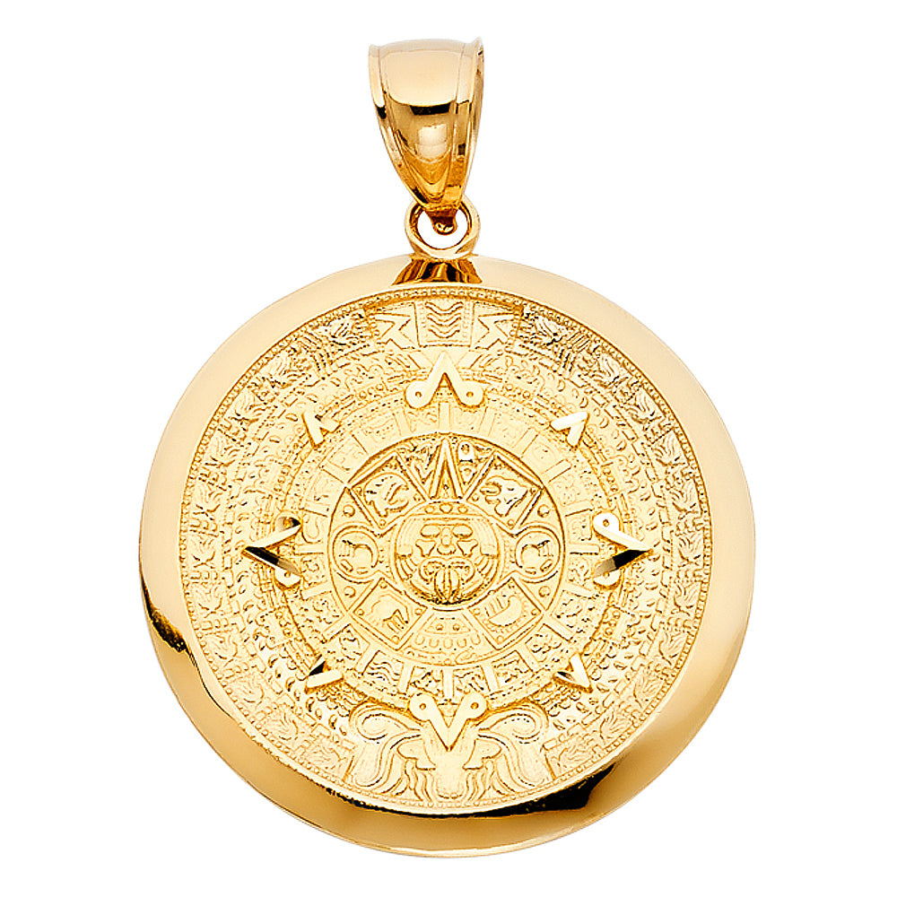 14 Karat Calendario Azteca Charm Length 45.35 Color: Yellow
Gender: U