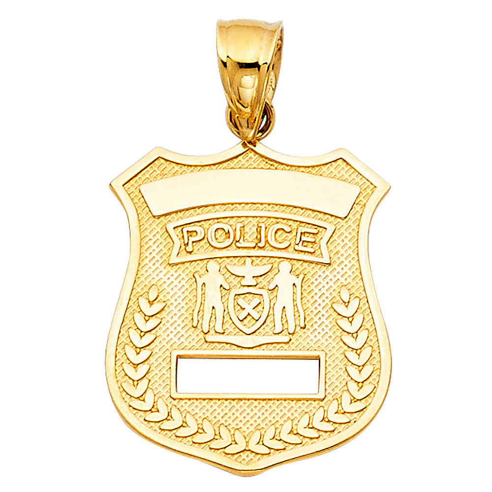14 Karat Police Charm Length 26.6 Color: Yellow