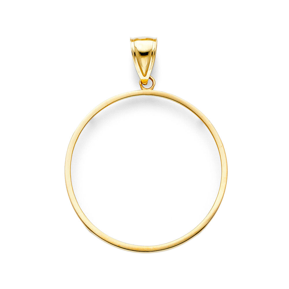 14 Karat Stamp frame (50pesos) Charm Length 47.4 Color: Yellow