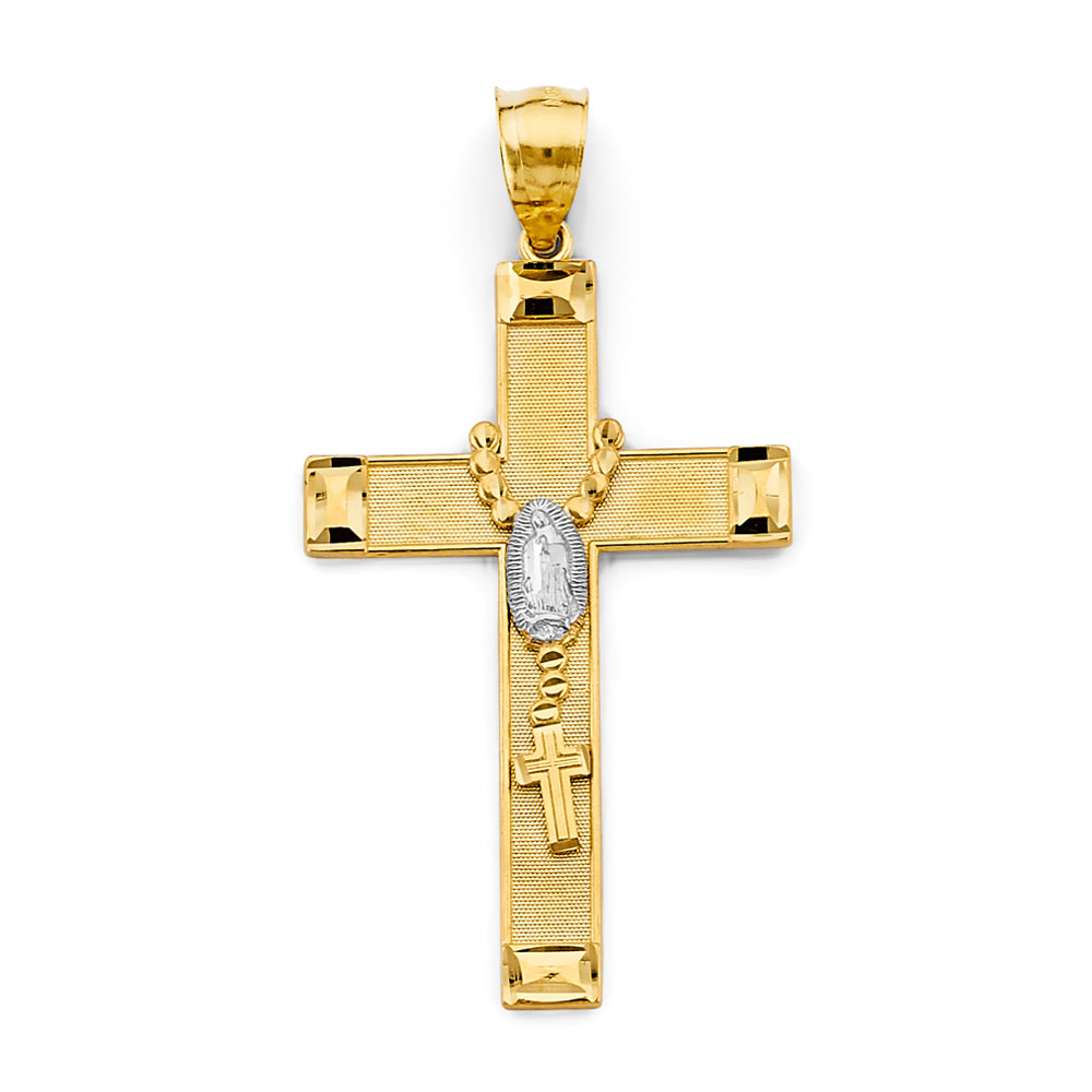 Yellow 14 Karat Cross Pendant Length: 31.3
Gender: Unisex