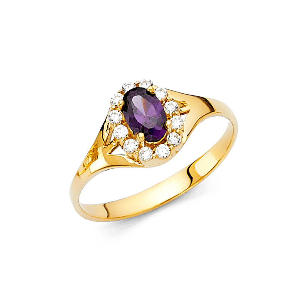 Lady's 14 Karat Fashion Ring Size 7 Color: Yellow
Finish: Polished