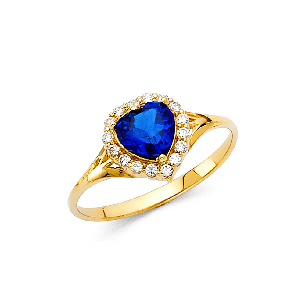 Lady's Yellow 14 Karat Cz Fashion Ring Gender: Ladies
