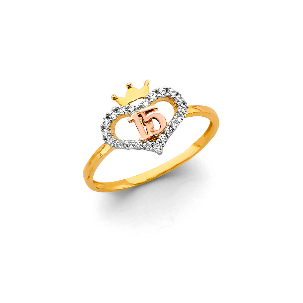 Lady's Yellow 14 Karat 15 yrs Heart Ring Style: Fashion
Gender: Ladie
