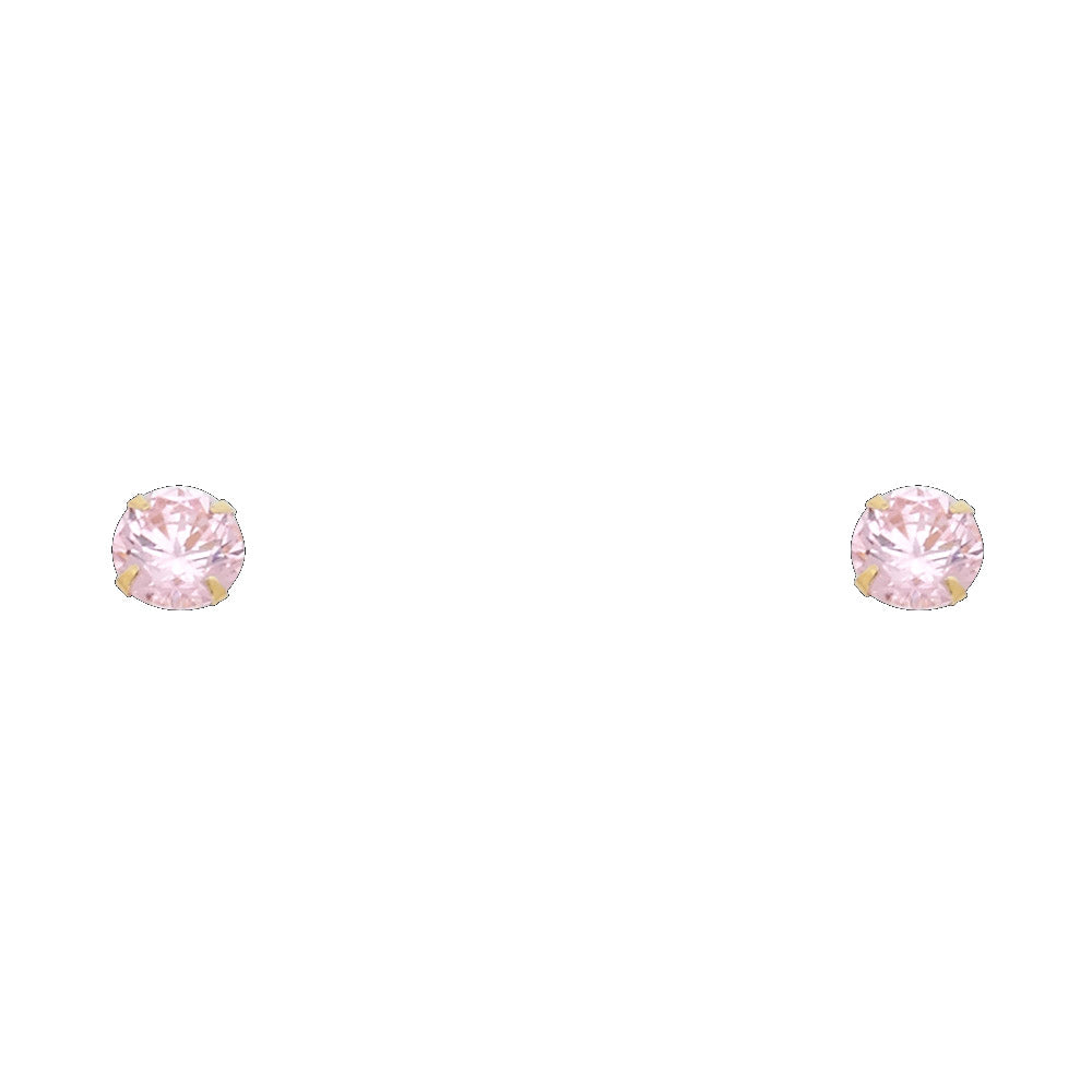 Lady's Yellow 14 Karat Cz Oct-Stud
Length: 5