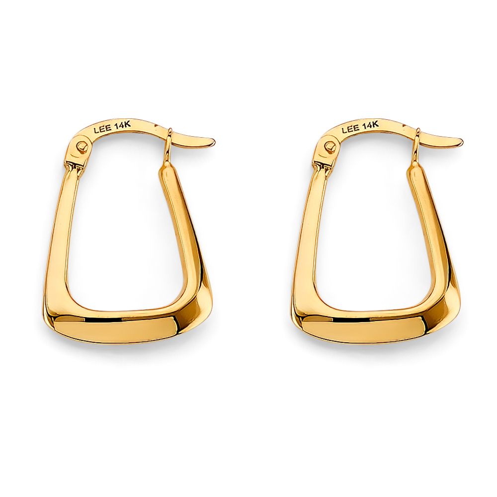 Lady's Yellow 14 Karat Earrings Length 20 Style: Hollow
Finish: Polis
