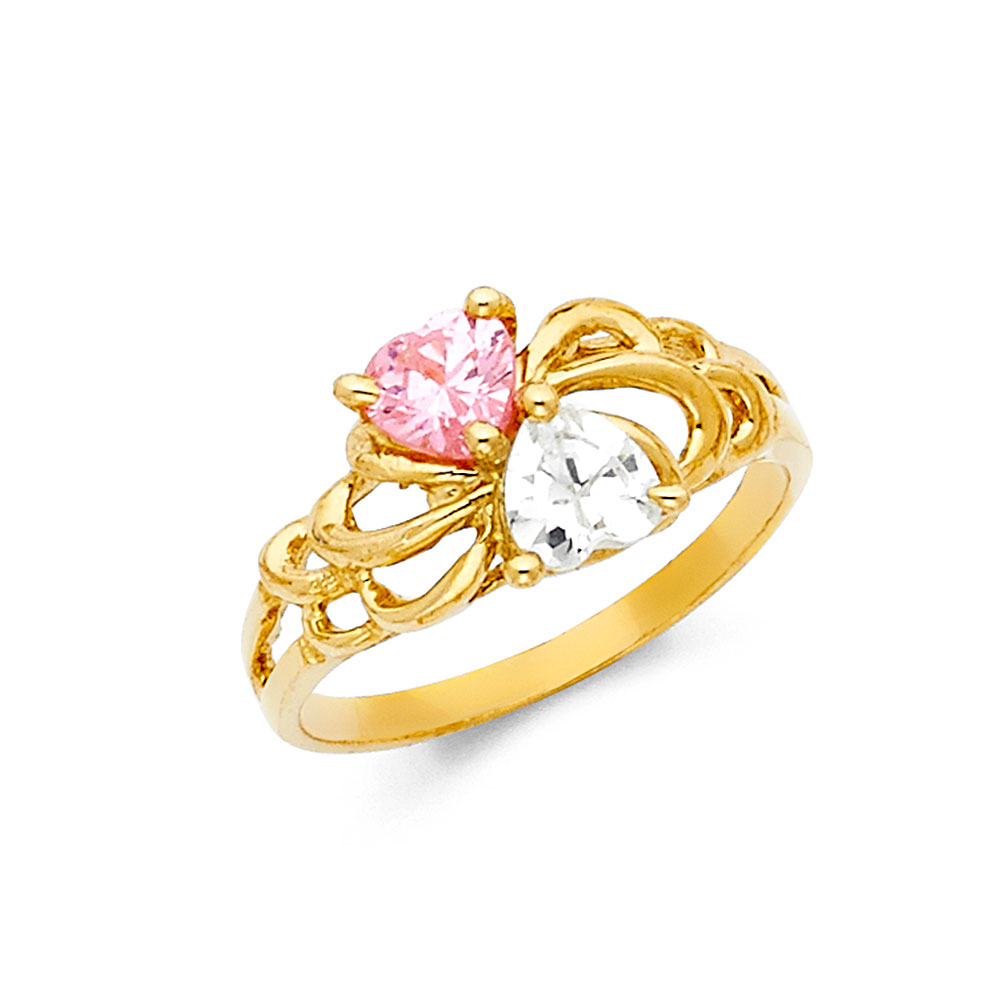 Lady's Yellow 14 Karat Mom Ring Style: Fashion