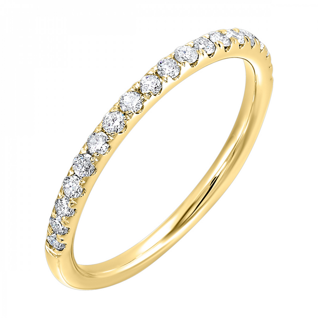 Lady's Yellow 14 Karat Wedding Band 19 0.25tw Round I1 Diamonds Finish: Polished
Gender: Ladies