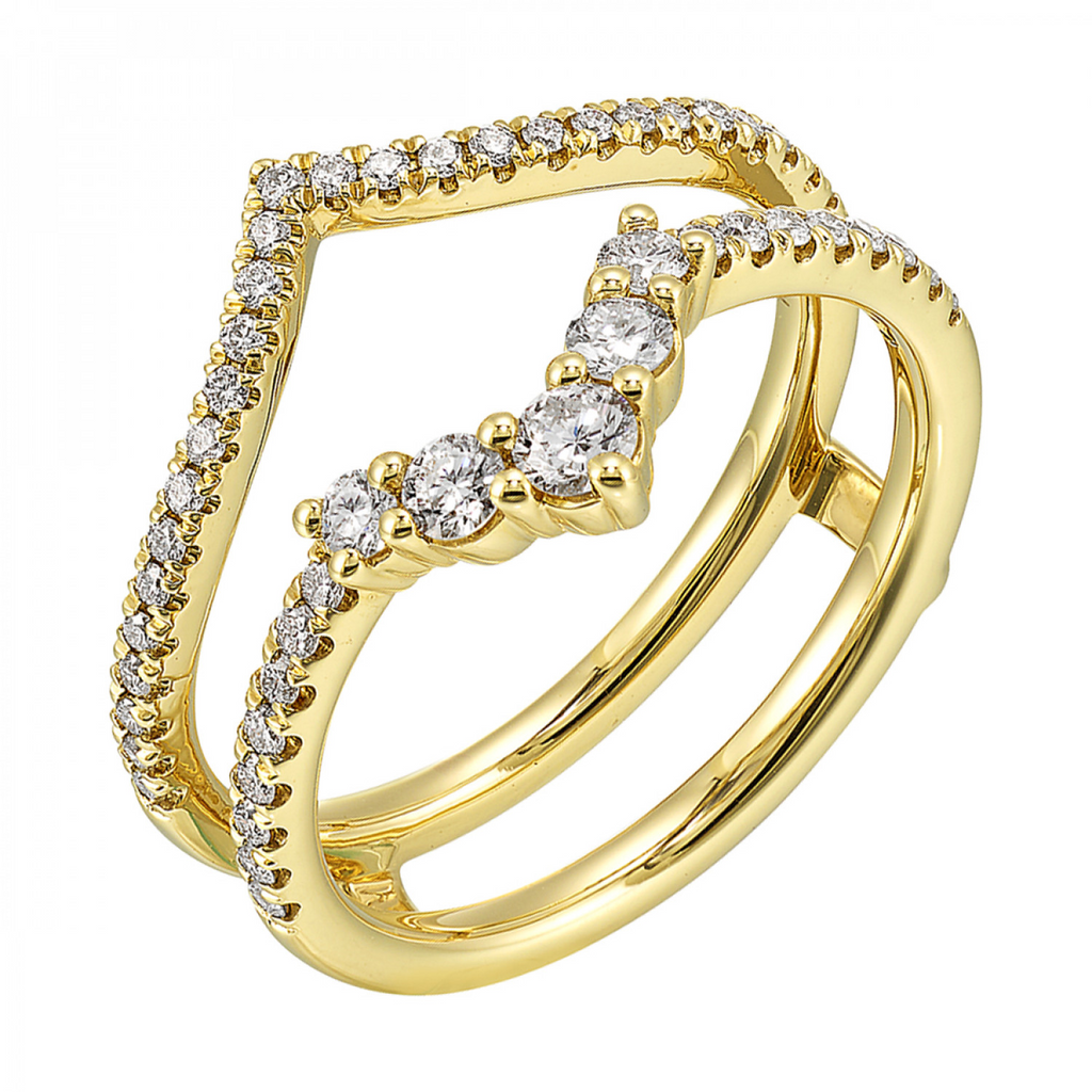 Lady's Yellow 14 Karat Ring 48 0.50tw Round SI2 Diamonds Finish: Polished
Gender: Ladies