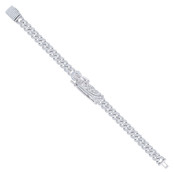 Sterling Silver Moissanite Bracelet R 8.11 ctw B .43 Ctw