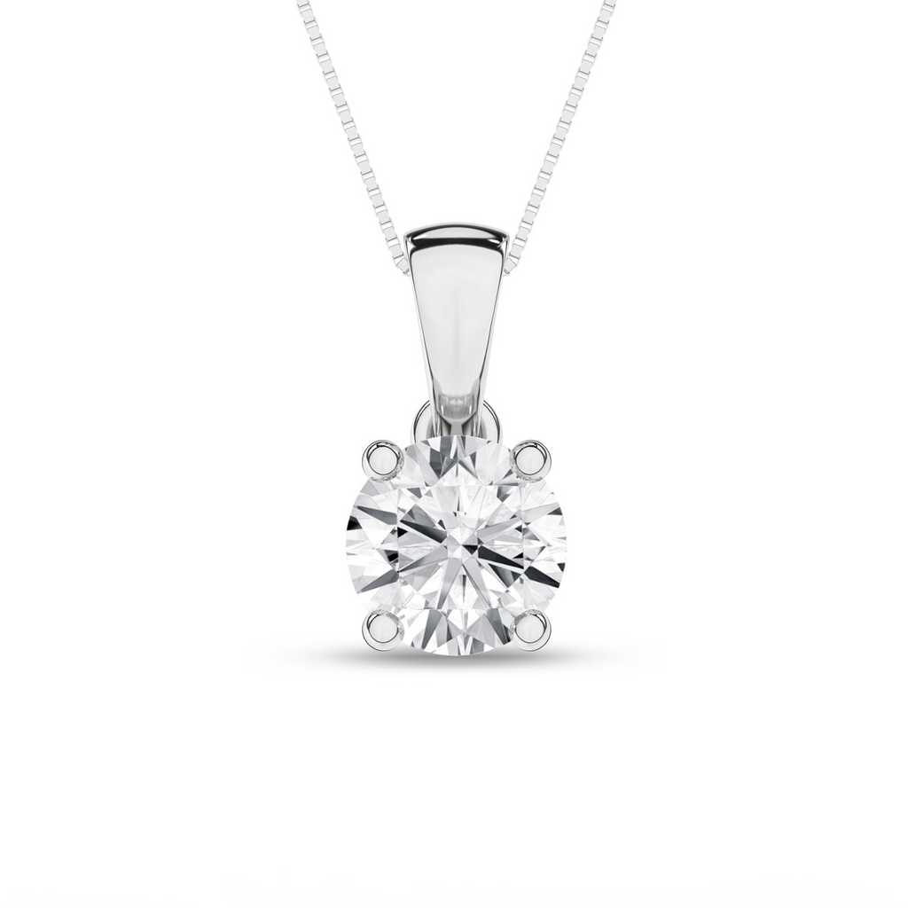 Lady's 14 Karat Lab-Grow one = 0.50ct Round F VS2 Lab Grown Diamond Co
