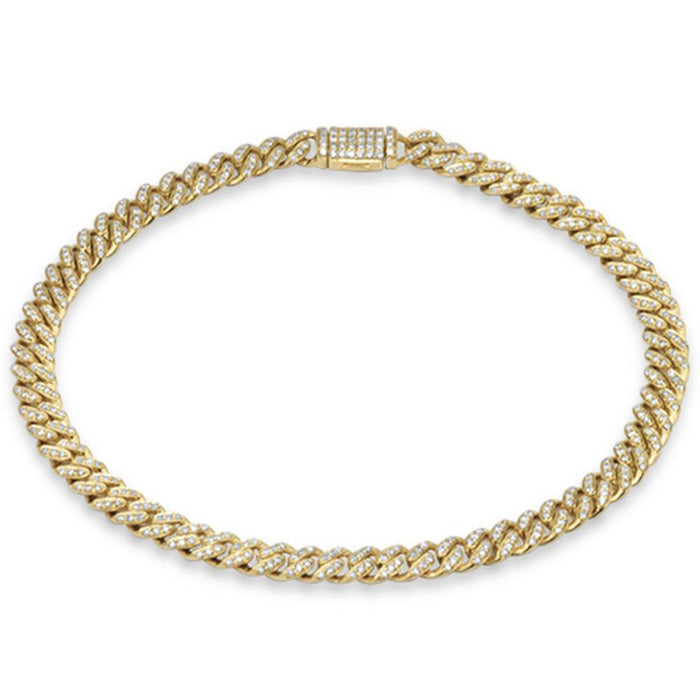 Yellow 14 Karat Bracelet Length 7 Mm 5 363 = 0.63TWT Round Diamonds