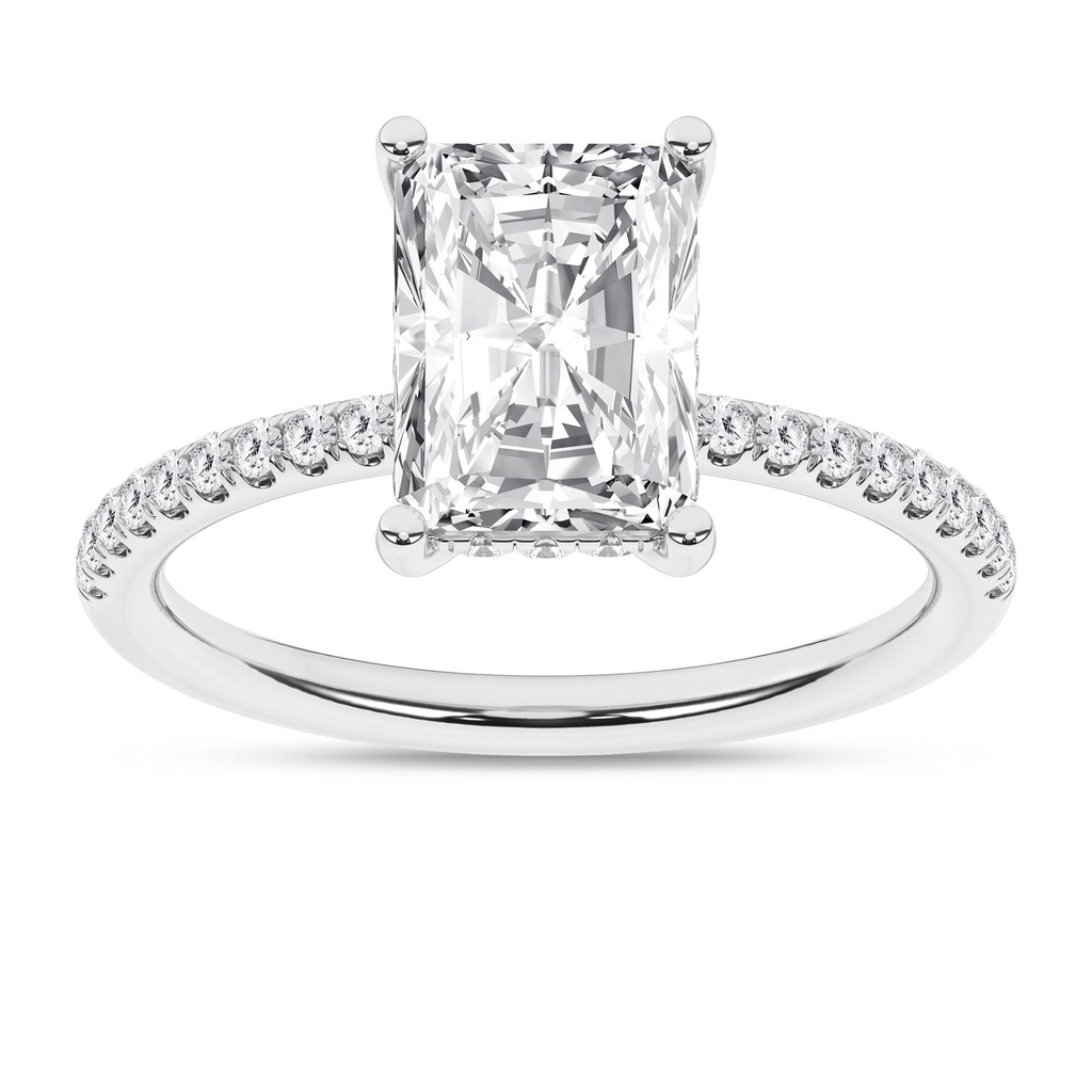 Lady's Yellow 14 Karat Engagement Ring one = 2.54ct Radiant F VS Lab G