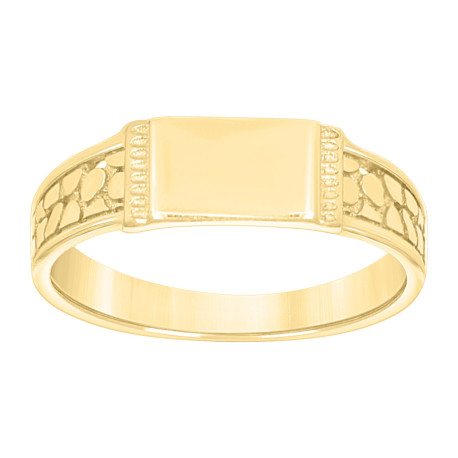Yellow 10 Karat Fashion Nugget Baby Ring