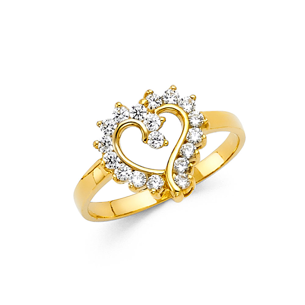 Lady's Yellow 14 Karat Fancy Ring Length 12 Style: Fashion