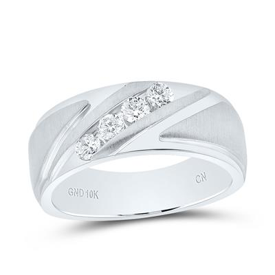 Diamond Wedding Bands - Men'