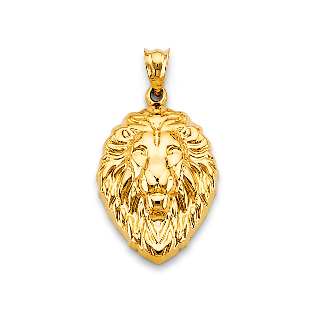 14 Karat Yellow Lion Face Pendant Charm 30x15
Gender: Gentlement