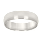 Gent's Silver Comfort Fit Band 7mm S5-S14 Silver Plat