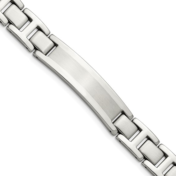 Stainless Steel ID Bracelet Length: 8.25" 12mm