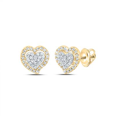 Lady's Yellow 10 Karat Earrings 0.20tw Round Diamonds Finish: Polished
Length: 8
Gender: Ladies