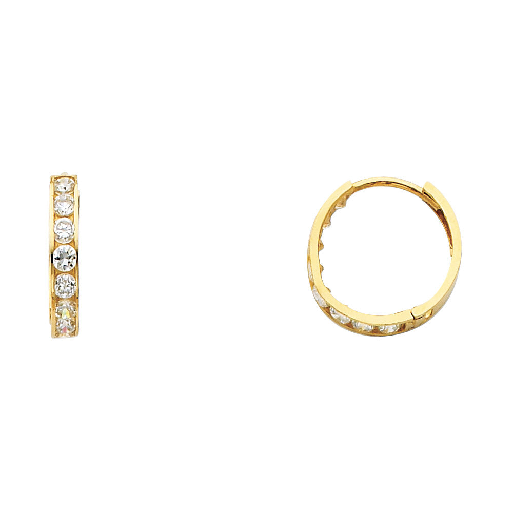 Lady's Yellow 14 Karat Earrings Finish: Polished
Length: 15