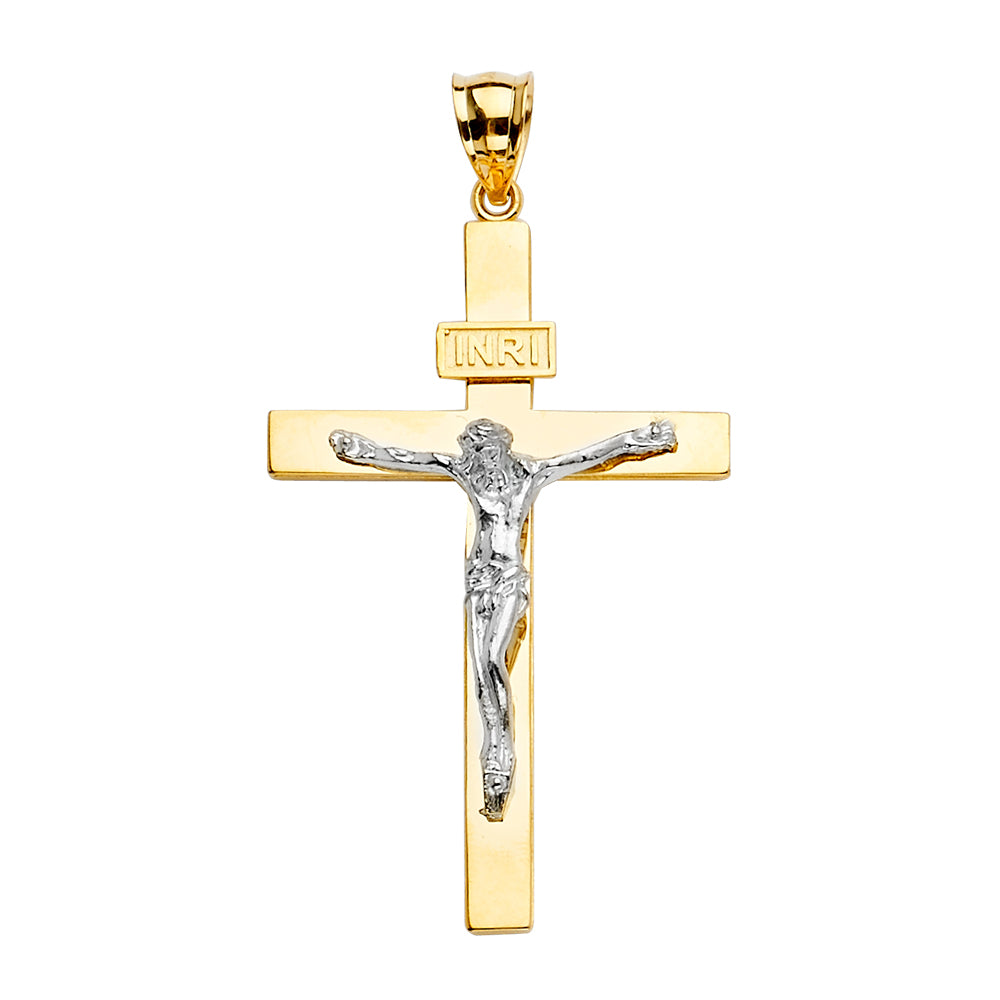 Yellow 14 Karat Crucifix Cross Charm Length: 55x30mm
Gender: Gentleme