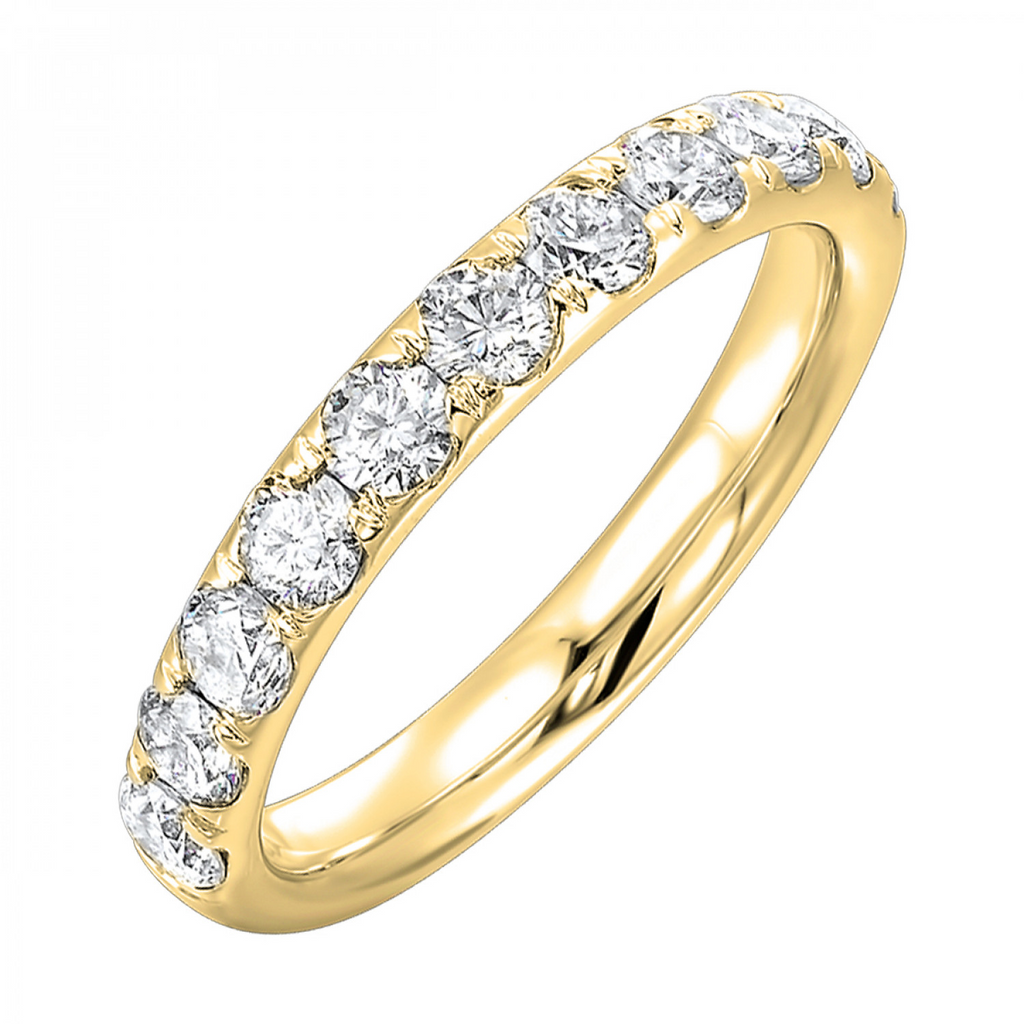 Lady's Yellow 14 Karat Wedding Band 11 1.00tw Round I1 Diamonds Finish: Polished
Gender: Ladies