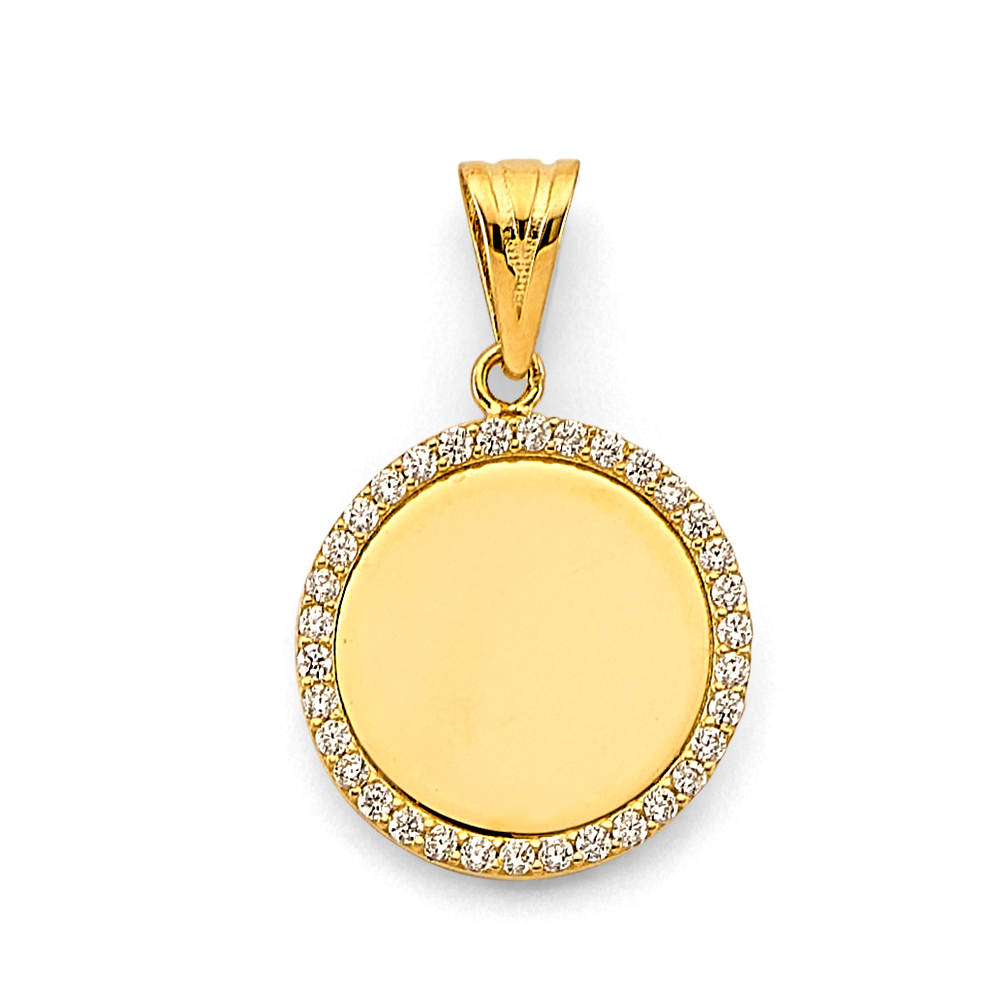 Yellow 14 Karat Memory Round Charm Length: 30
Gender: Gentlement
