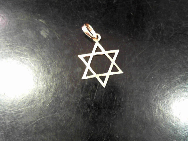 14 KT Y/G STAR OF DAVID PENDANT