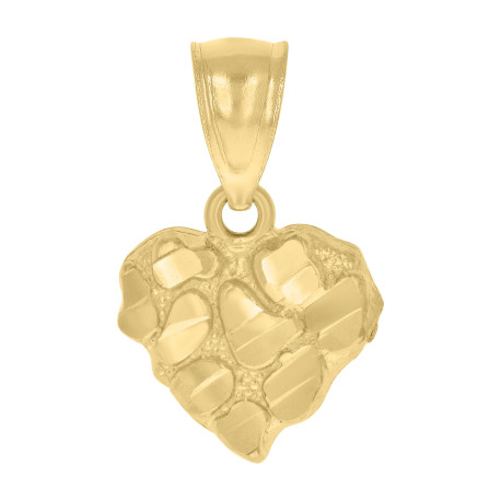 Yellow 10 Karat x-small Nugget Pendant Style: Nugguet
Length: 16