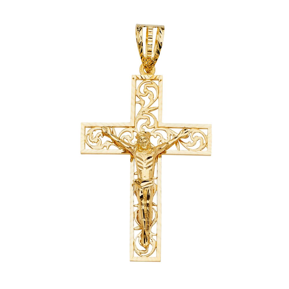 14KY Crucifix Cross Pendant